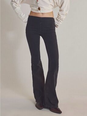Free People Penny Pull-On Black Flares